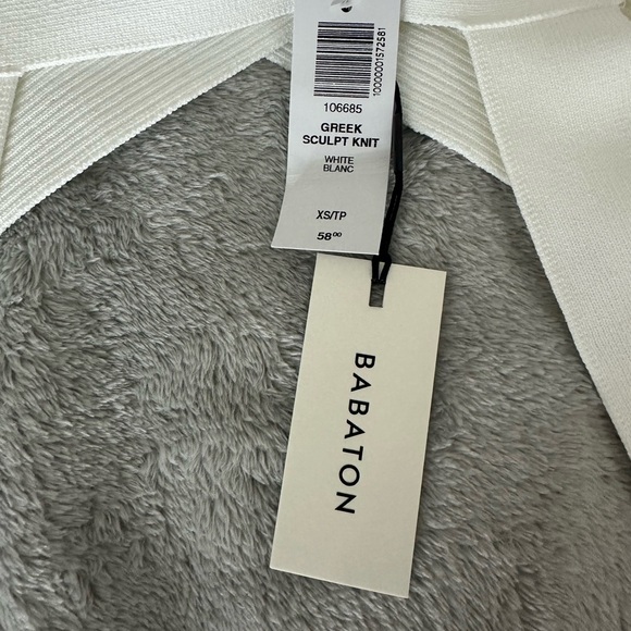 white ribbed crop top Babaton brand from Artizia size XS - Picture 3 of 3